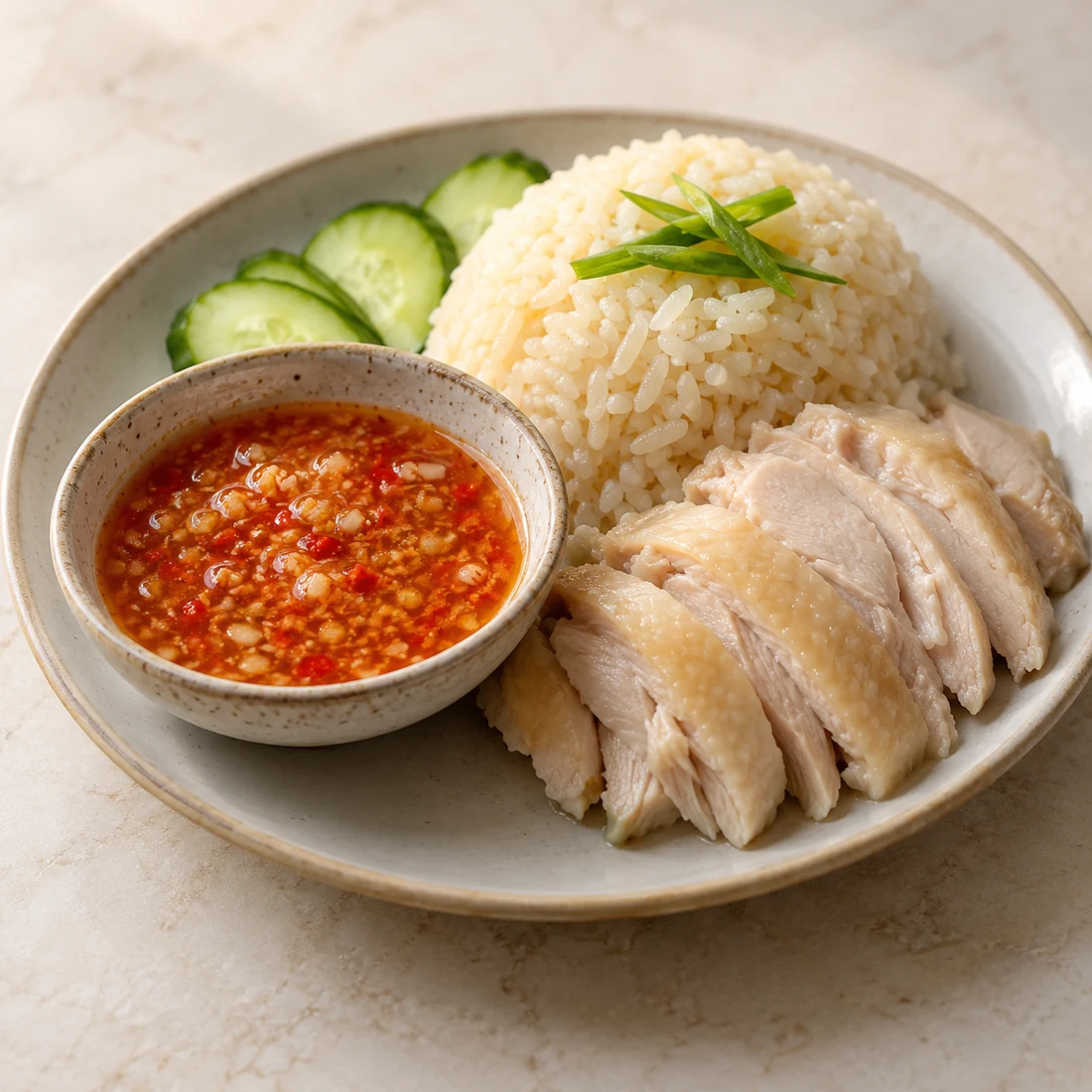Chicken Rice Chilli Dip