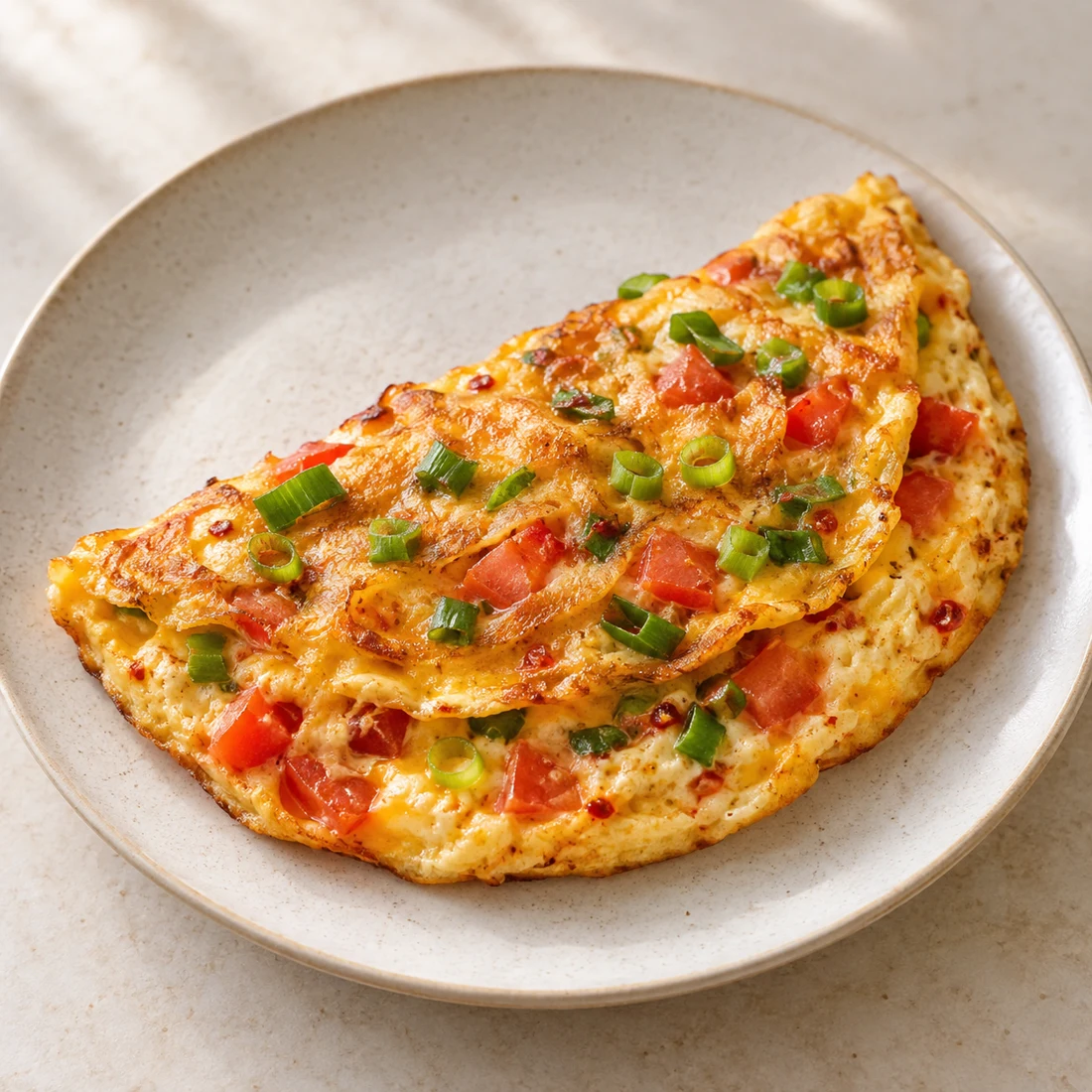 Chilli Tomato Omelette