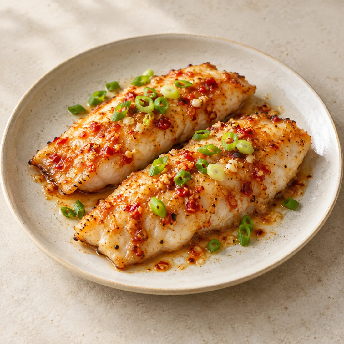 Garlic Chilli Baked Fish
