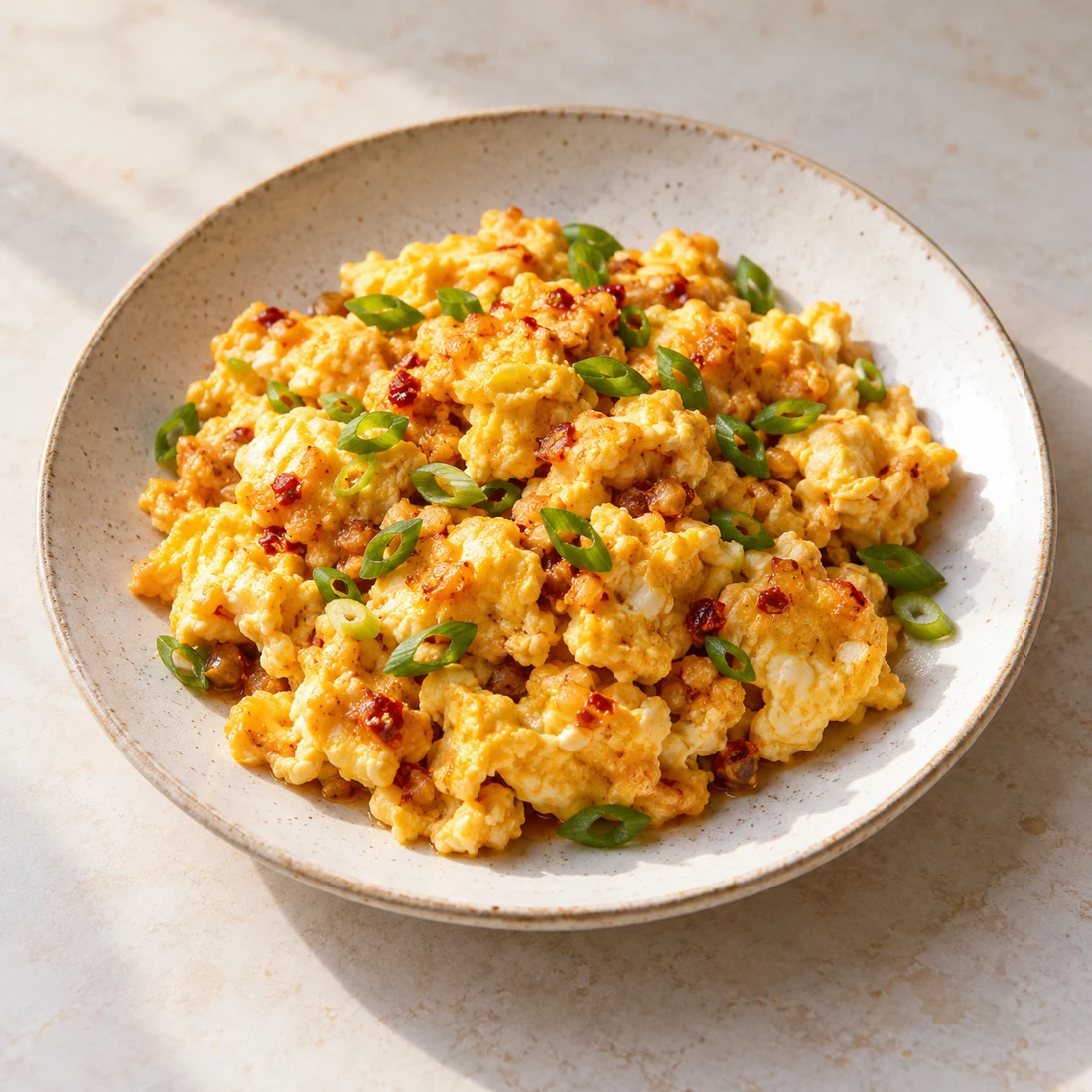 Garlic Chilli Scrambled Eggs