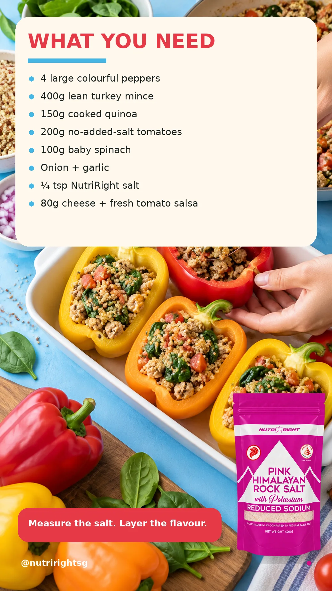 Colourful Stuffed Peppers — ingredients (slide 2 of 7)