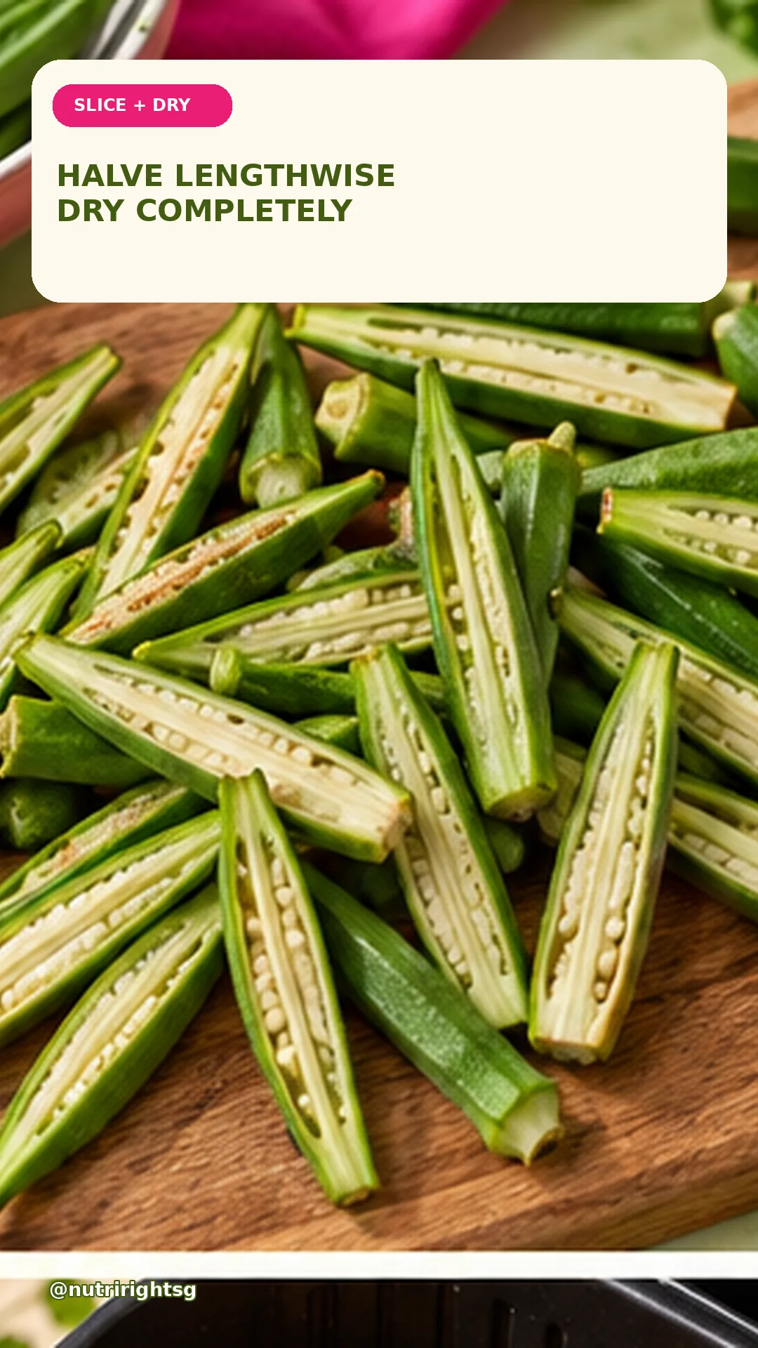 Crispy Chilli-Lime Okra Fries — preparation step (slide 3 of 7)