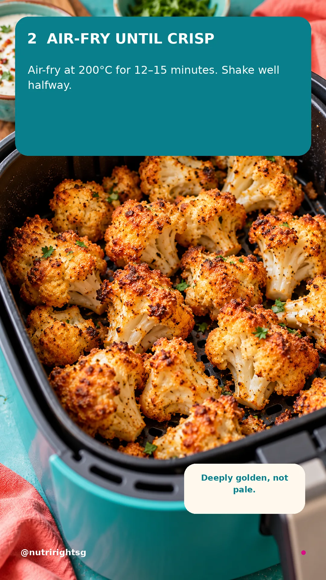 Crispy Sweet-Chilli Cauliflower — cooking step (slide 4 of 7)