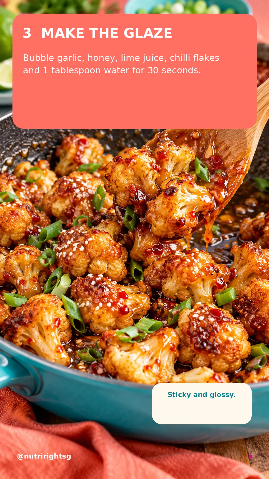 Crispy Sweet-Chilli Cauliflower — cooking step (slide 5 of 7)