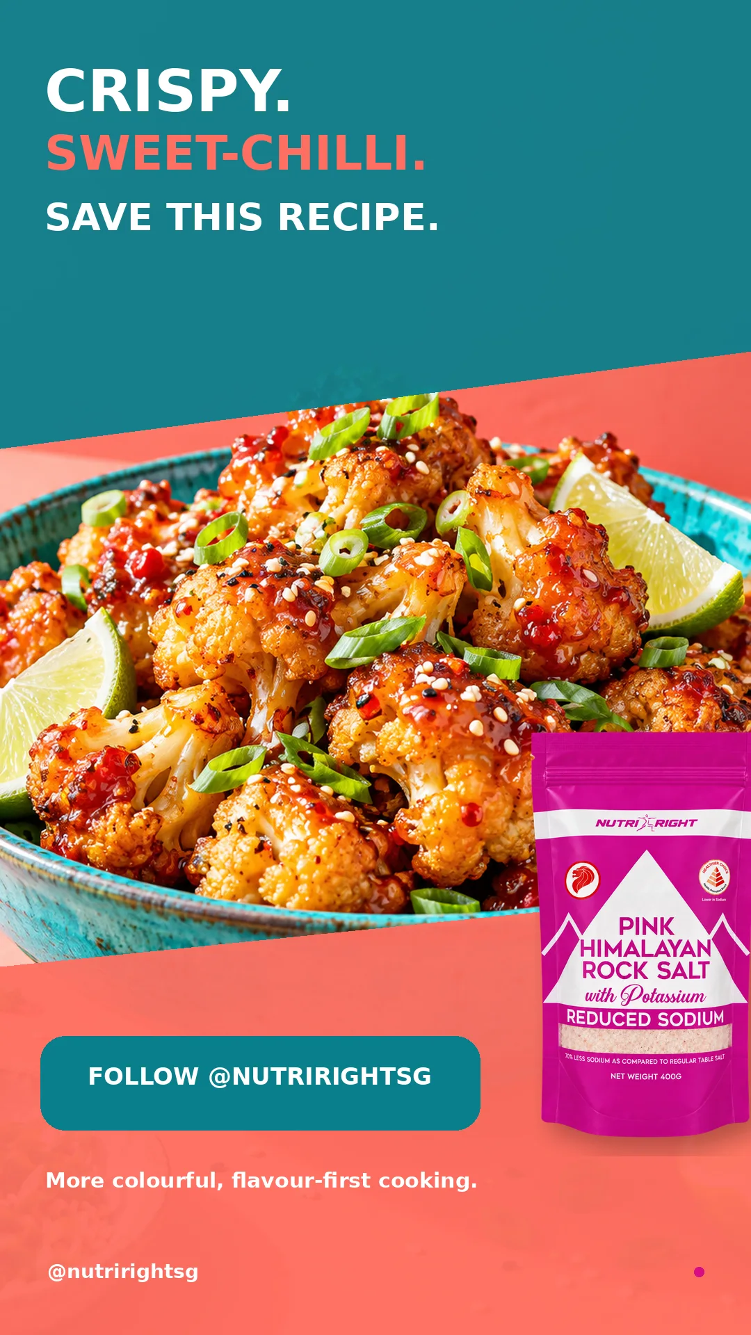 Crispy Sweet-Chilli Cauliflower — finished dish (slide 7 of 7)