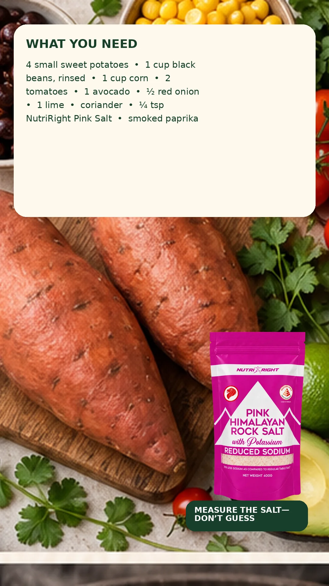 Loaded Mexican Sweet Potatoes — ingredients (slide 2 of 7)