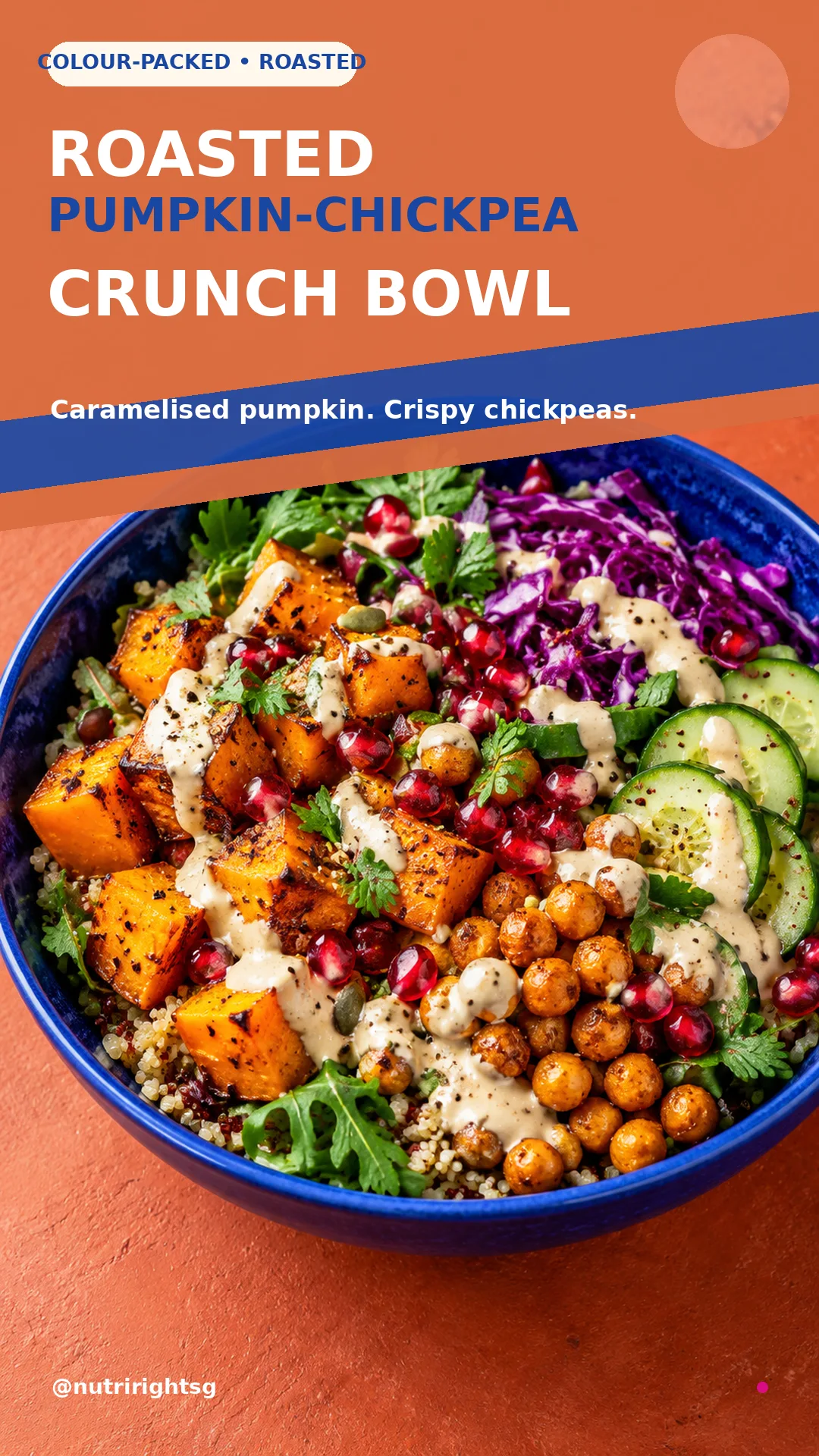 Roasted Pumpkin-Chickpea Crunch Bowl recipe cover
