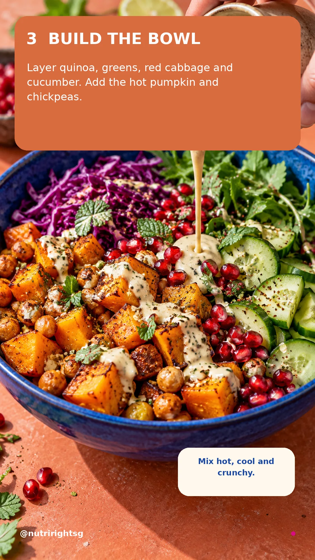Roasted Pumpkin-Chickpea Crunch Bowl — cooking step (slide 5 of 7)