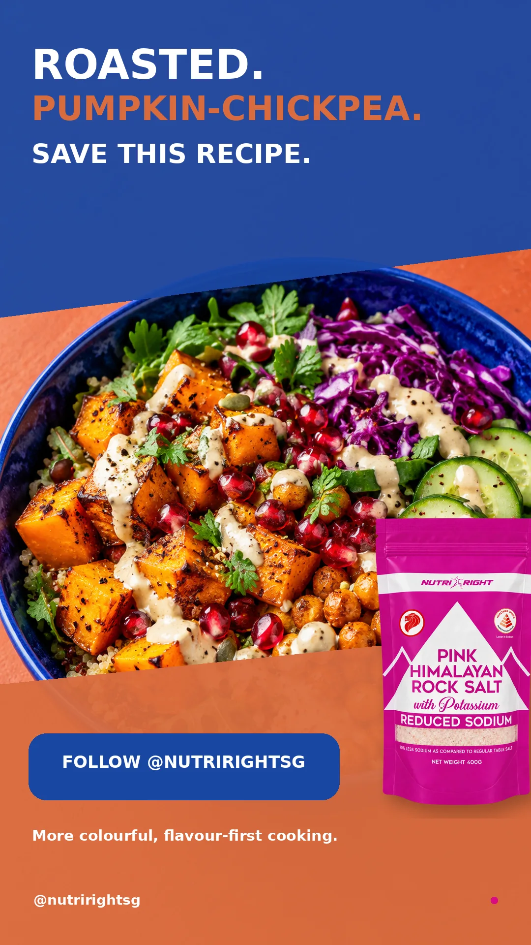 Roasted Pumpkin-Chickpea Crunch Bowl — finished dish (slide 7 of 7)