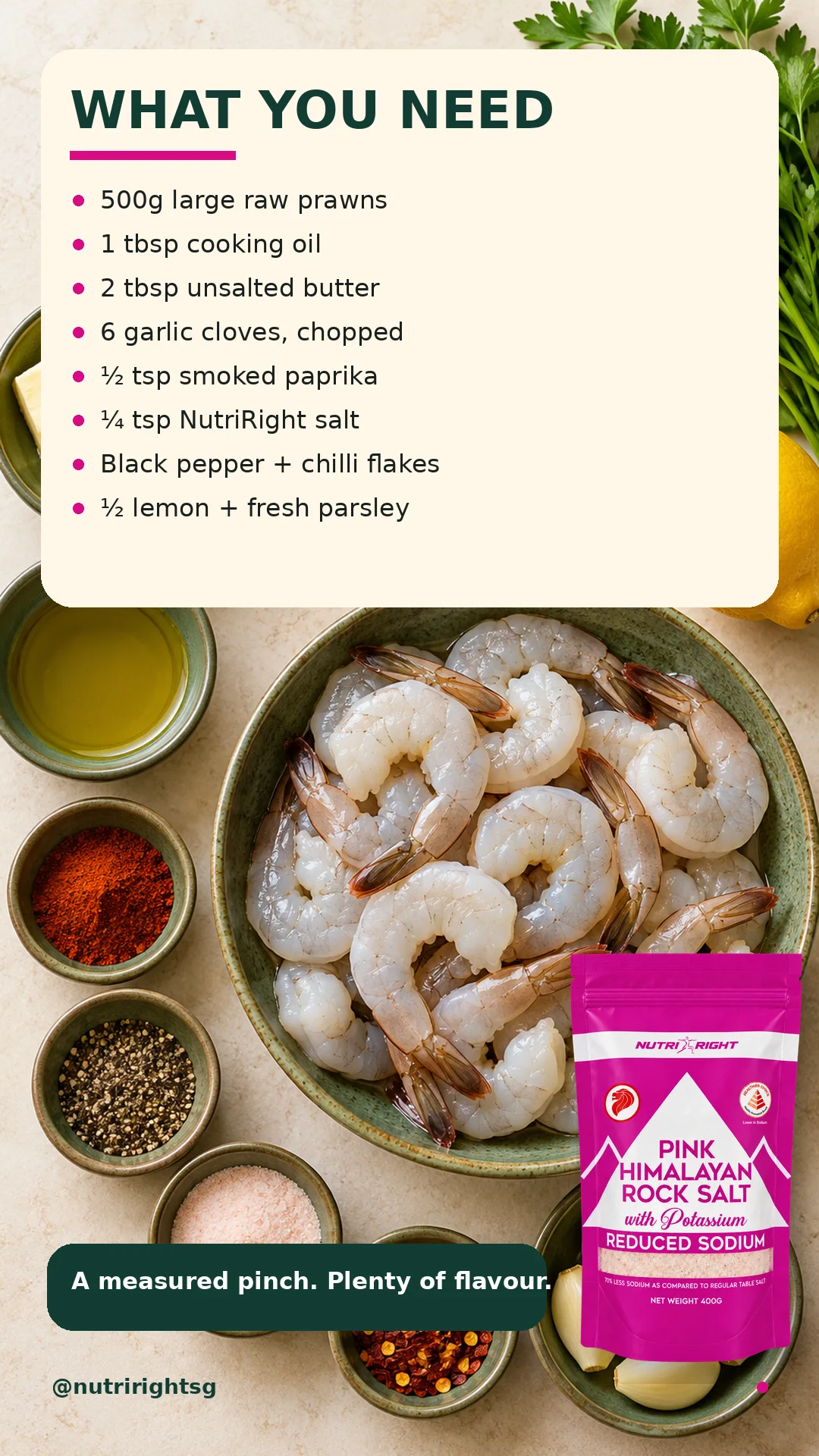 Sizzling Garlic-Butter Prawns — ingredients (slide 2 of 7)