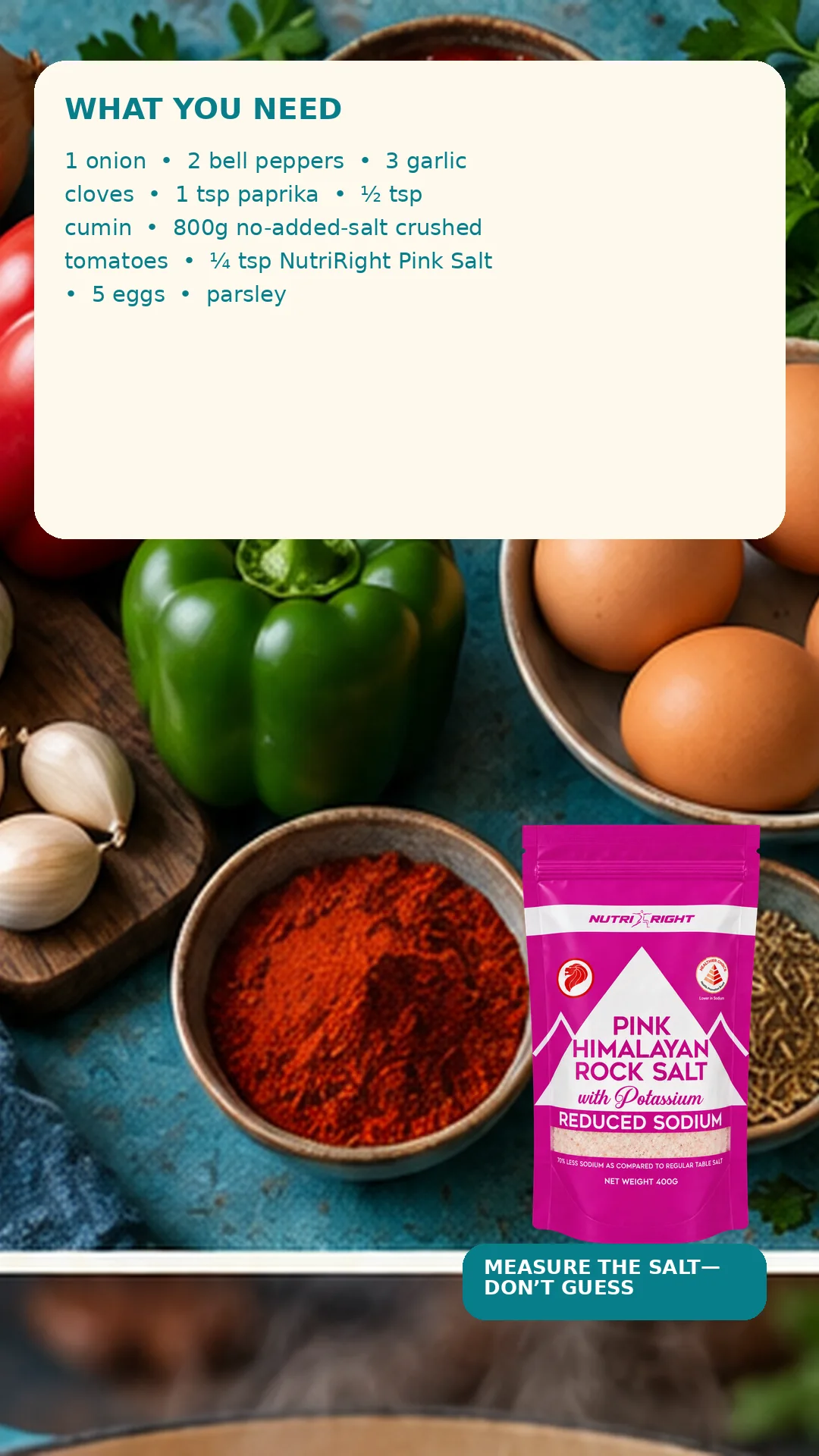 Smoky Vegetable Shakshuka — ingredients (slide 2 of 7)