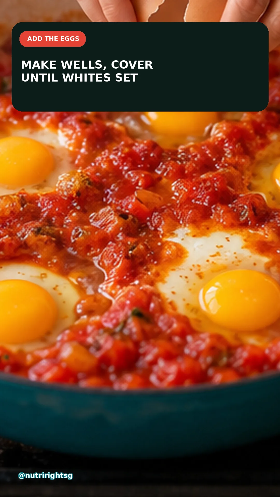 Smoky Vegetable Shakshuka — finishing step (slide 6 of 7)