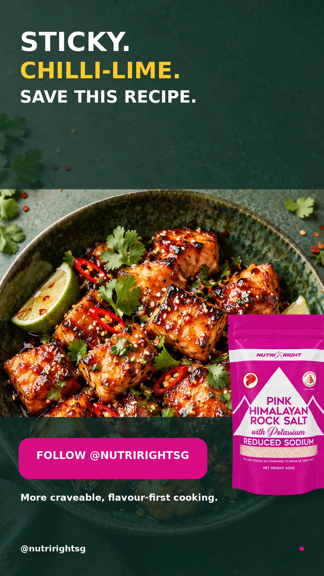 Sticky Chilli-Lime Salmon Bites — finished dish (slide 7 of 7)