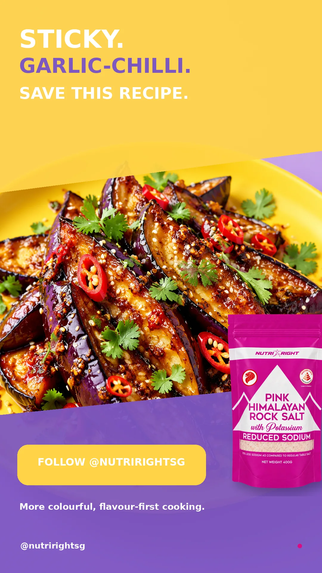 Sticky Garlic-Chilli Eggplant — finished dish (slide 7 of 7)