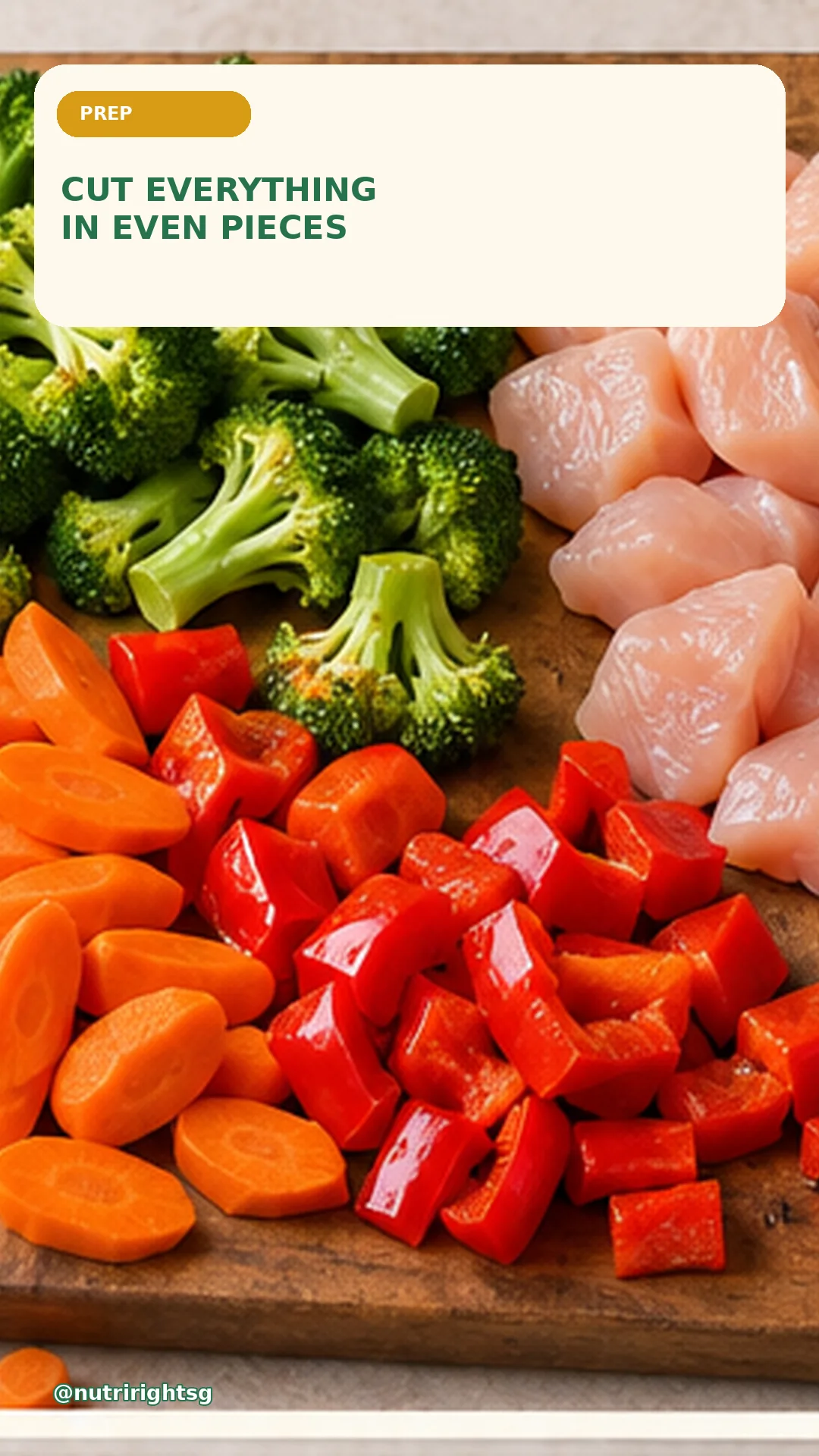 Sticky Honey-Mustard Chicken & Veg — preparation step (slide 3 of 7)